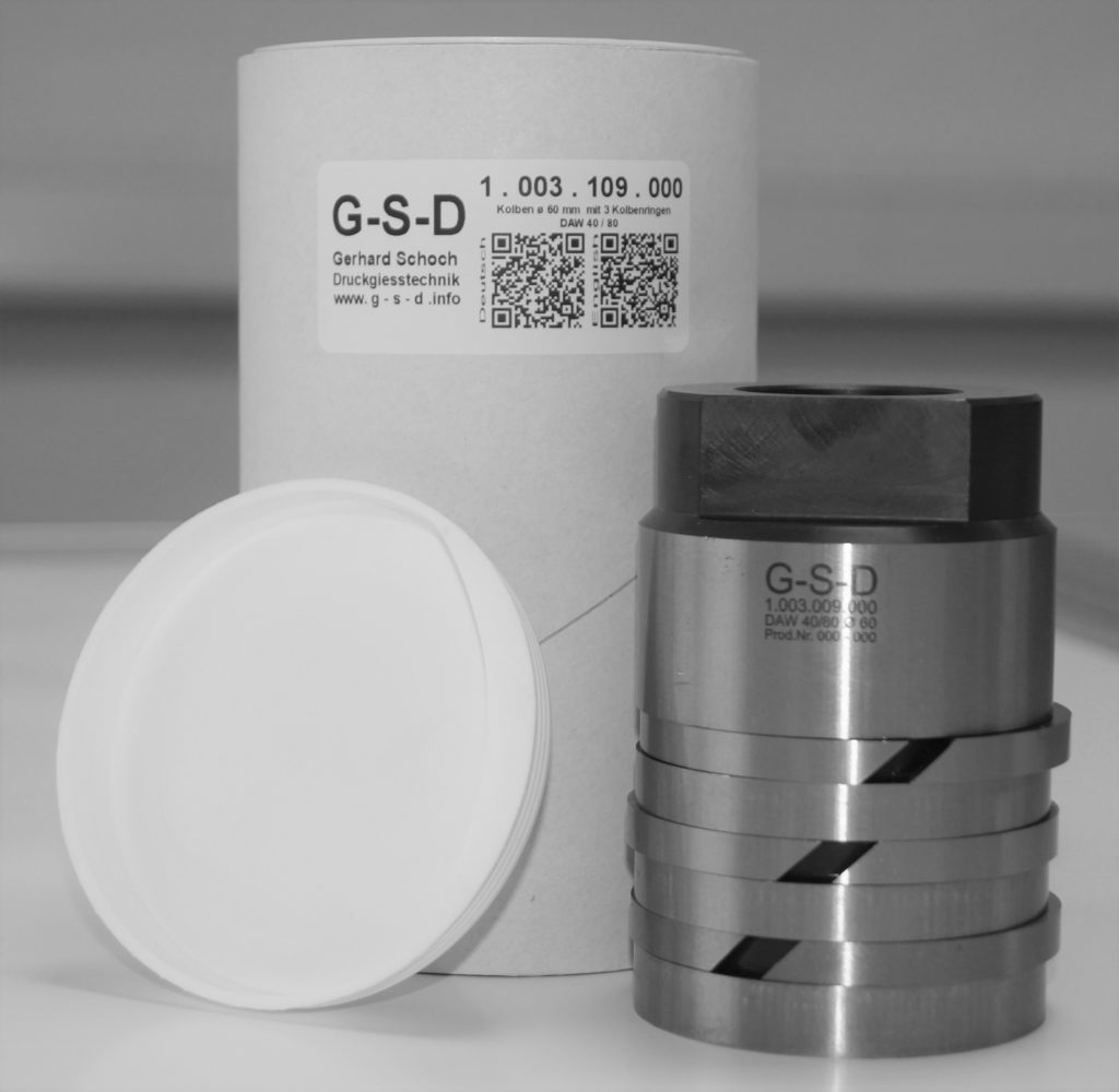 Kolben SetArtikel (inkl. 3 Kolbenringe) Gerhard Schoch Druckgiesstechnik